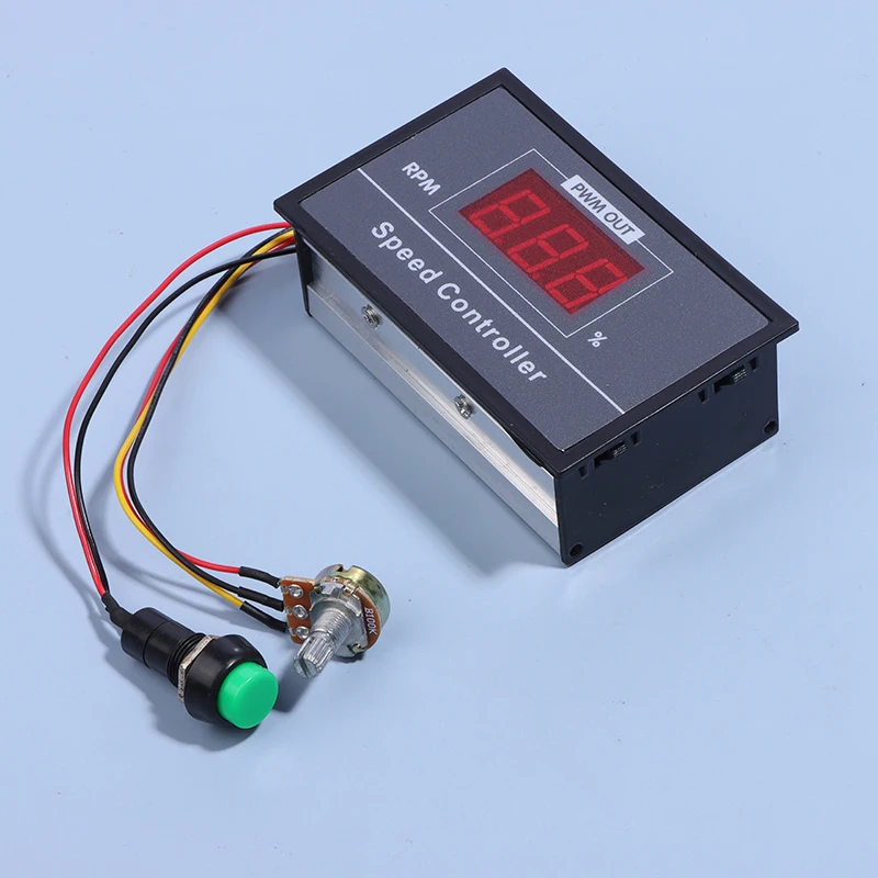 

1Pc DC 6-60V 6V 12V 24V 48V 30A PWM DC Motor Speed Controller Module Regulator Speed Controller With Click Start Stop Switch