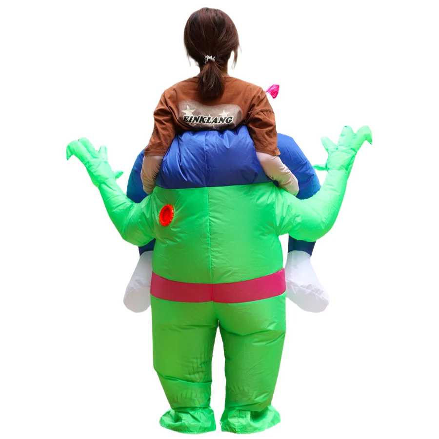 2025 أحدث StyleFunny الغريبة نفخ أزياء مسرحية الكبار الذكور والإناث تأثيري هالوين عيد الميلاد زي الكرة