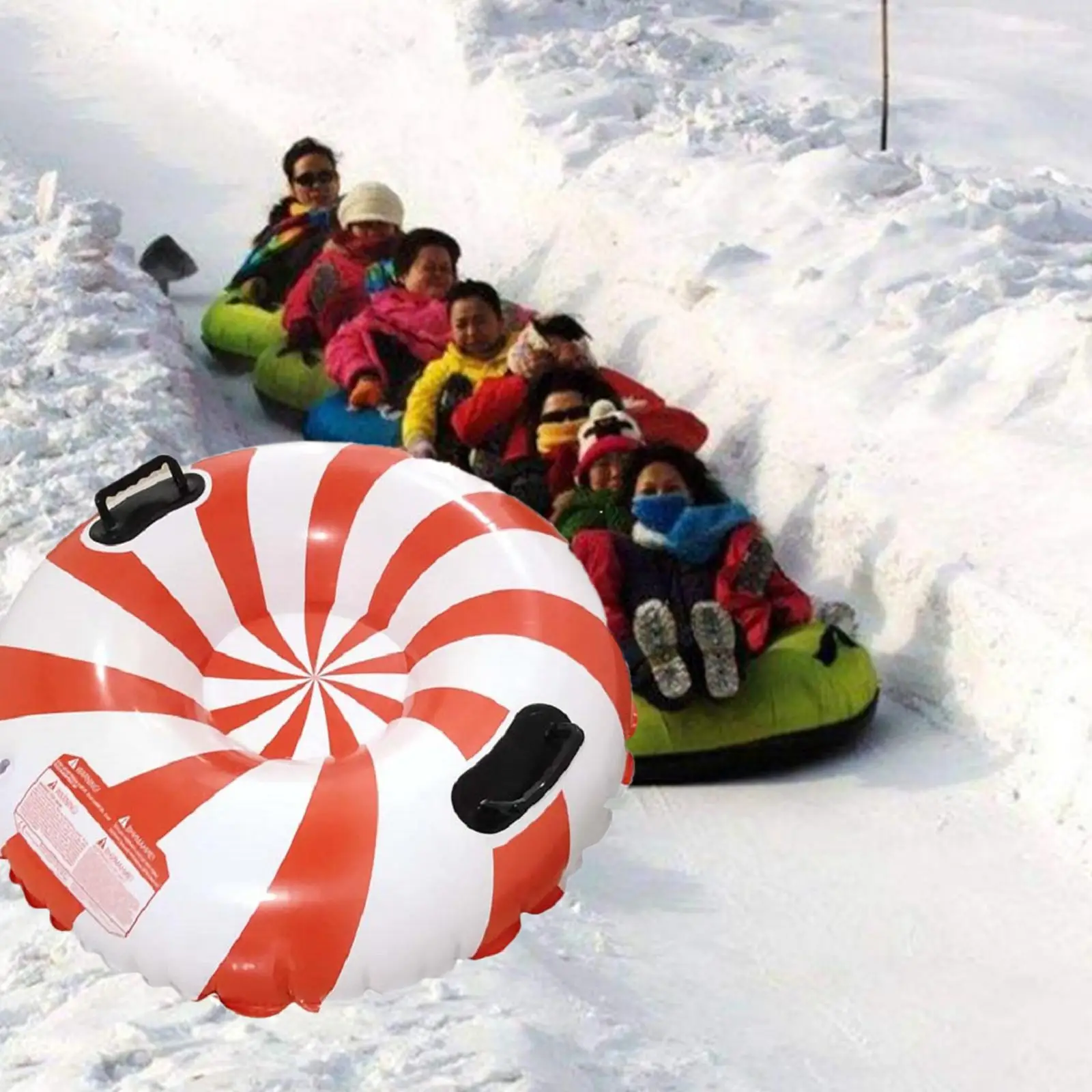 

Winter Snow Tube Inflatable Snow Sled Heavy Duty Highly Tolerant Abrasion