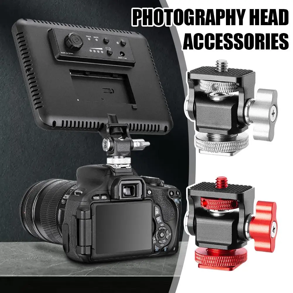 

Новый мини-держатель для крепления монитора, штатив с адаптером для крепления на холодный башмак, поворотный и регулируемый наклон для флэш-микрофона, заполняющий V5x0