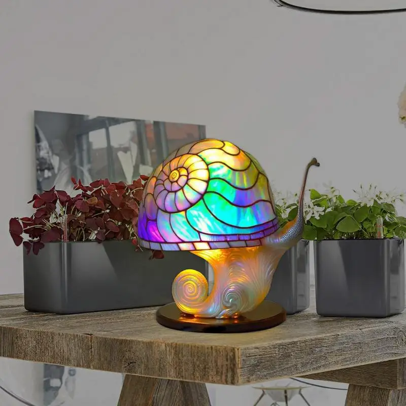 

Colored Mushroom Lamp Decor Fantasy Colorful Plants Desk Light Resin Plant Shape USB Charging Bulb Lamp Dark Decor For Kitchen