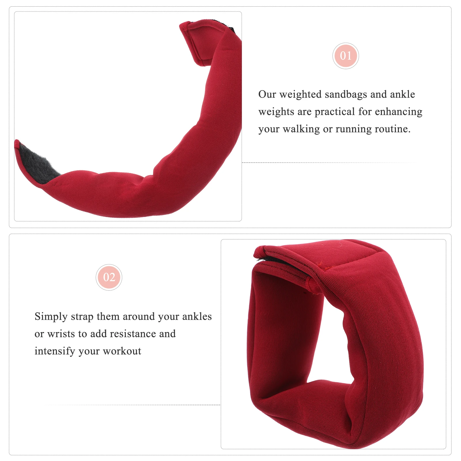 Adjustable Wrist Ankle Weights For Women Men Weighted Bracelets Strength Training Gym Workout Walking Running Yoga
