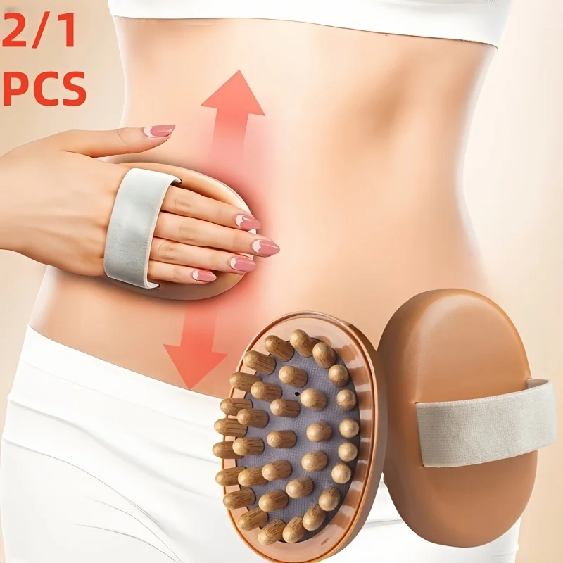 

1 шт., 2 шт., натуральный деревянный антимассажер, деревянный ручной массажер, щетка для тела, расслабление мышц, сауна, спа, массажная щетка для головы.