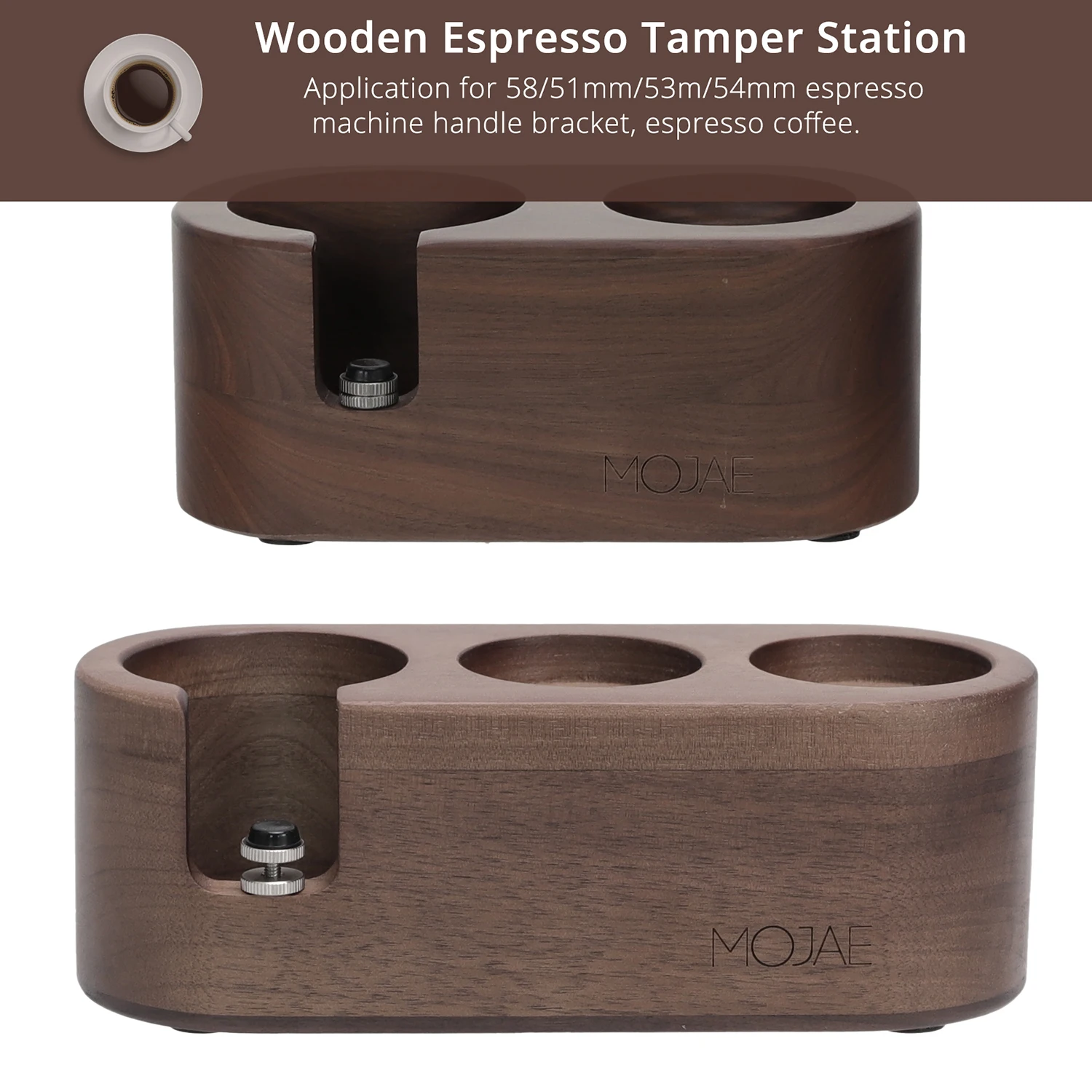 Wood Coffee Filter Tamper Holder Tamping Station Wooden Espresso Tamper Mat Stand for Cafe Coffee Espresso Machine Accessories