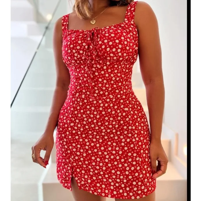 

Floral Print Strap Jumpsuit Shorts Woman Elegant Backless Loose Ruched Tied Strap Conjoined Body Half Pants Spring & Summer 2025