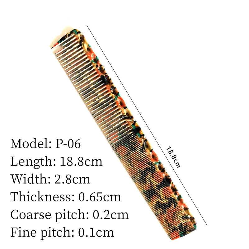 Haarschnitt Kamm profession elle Friseursalon Friseur Kämme Graffiti Muster doppelseitige Haar bürste Friseur Styling-Tools y0702 – Detail 3