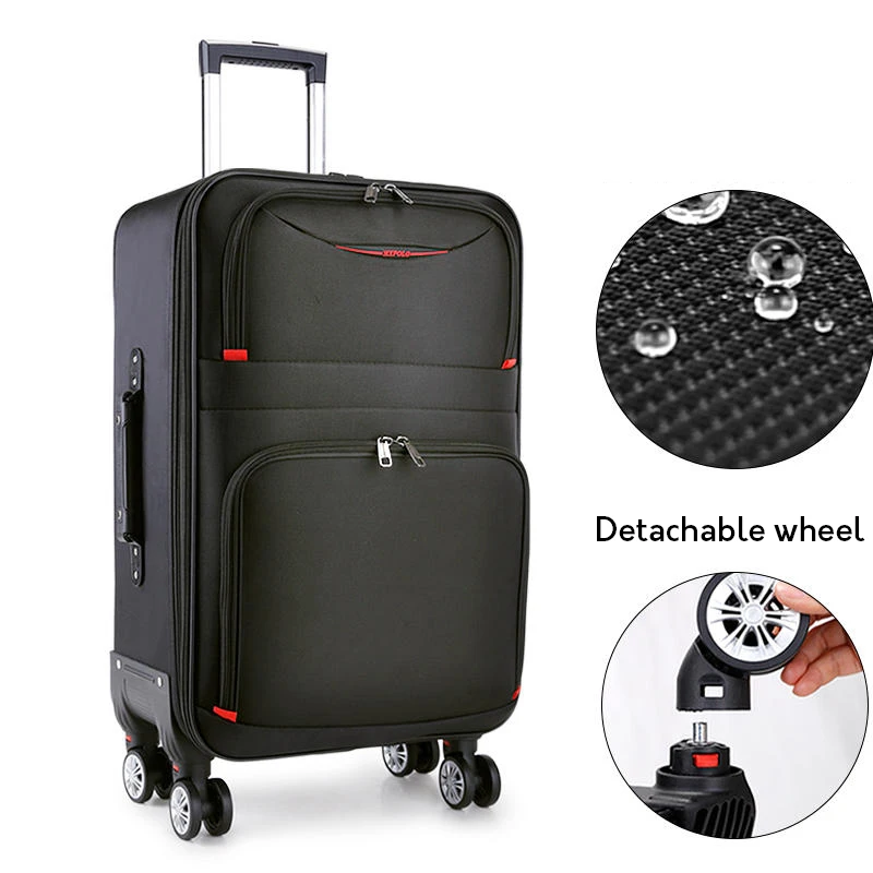 

Large capacity luggage men's sturdy durable pull rod box Oxford Bouwan Wheel Password Travel box women's suitcase 28" box