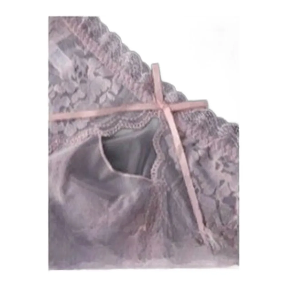 Men Ice Silk Briefs Mid Waist U Pouch Lace Thongs Thin Breathable Underwear For Daily Wear Mans Panties