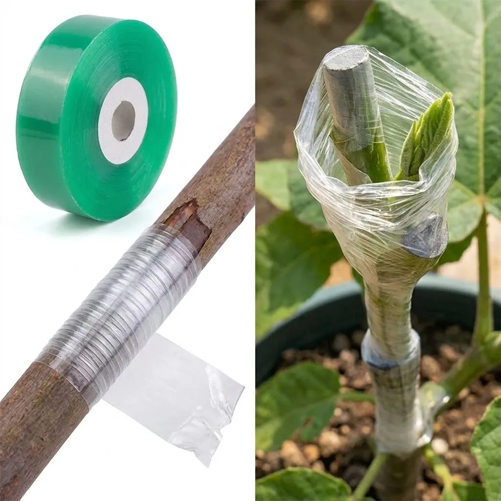Self-adhesive PE Grafting Tape Film Stretchable Garden Tree Plants Seedlings Vine Tomato Grafting Accessories