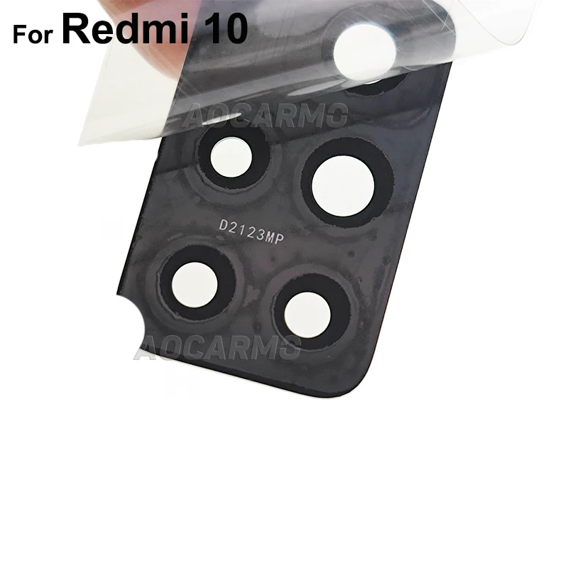 Aocarmo Rear Back Camera Lens For Redmi 10 Repair Replacement Part