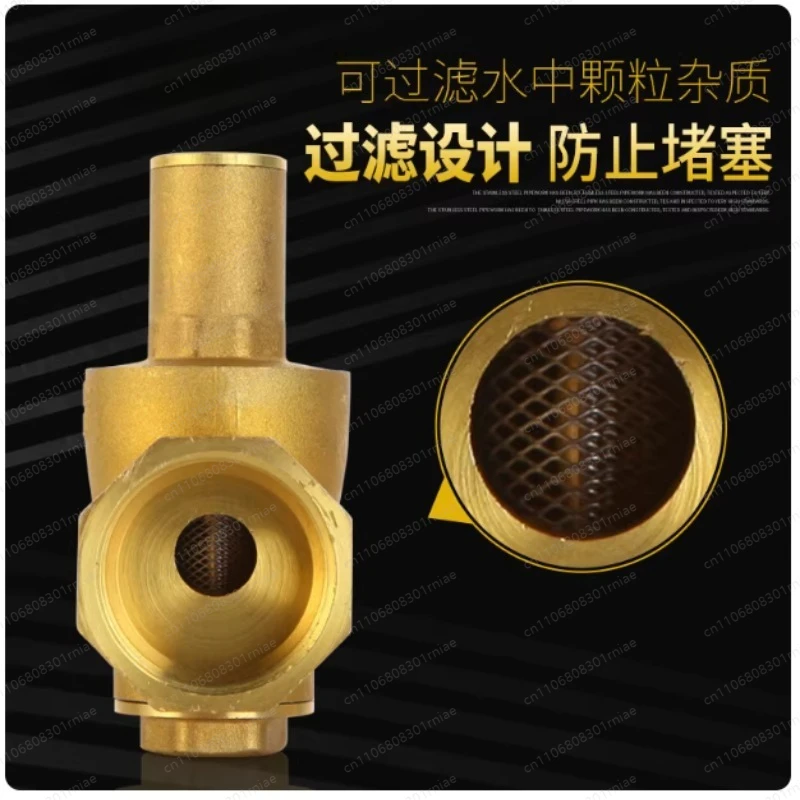 

Регулируемый латунный редукционный клапан 1/2", 3/4", 1" с манометром, 1.6 МПа, для водопровода и водонагревателя