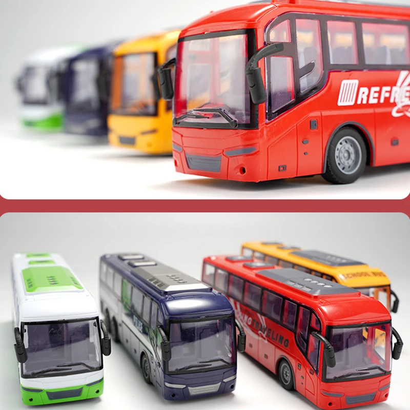 Electric Remote Control 4 Channel 2.4G Bus City Express High Speed One Key Start Function Bus with Realistic Sound And Light