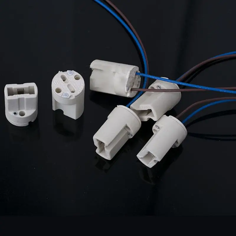 1PC G9 Lamp Base Ceramic Connector Socket G9 Type Lamp Holder for LED Halogen Bulb Light  Lamp Base  With Wire Lamp Converter