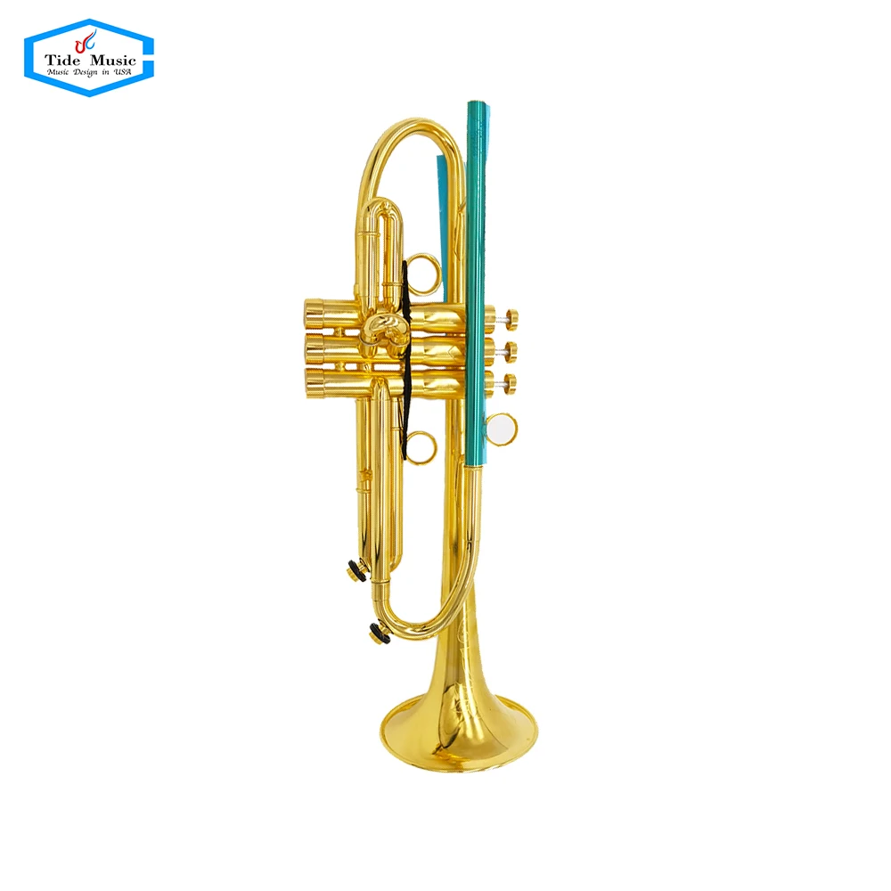 

Tide Music Pro Use Heavy Plate Type Brush Gold Plated B Flat Trumpet