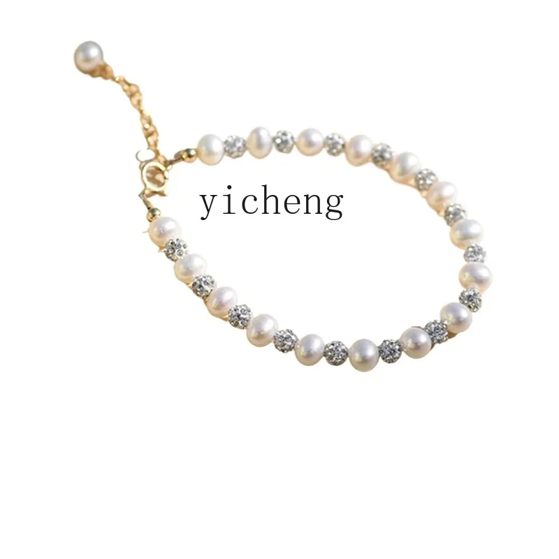 XL temperament French small fragrant wind pearl bracelet women's light luxury beaded bracelet for girlfriend