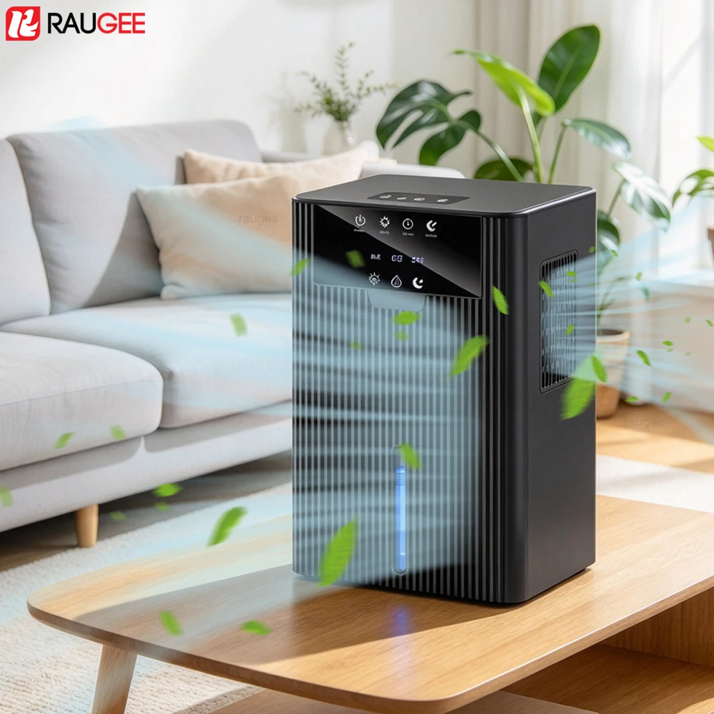 Dehumidifier Portable Air Purifier with 2200ml Water Tank Auto Shut off Sleep Mode LED Light for Home Bedroom Basement Bathroom