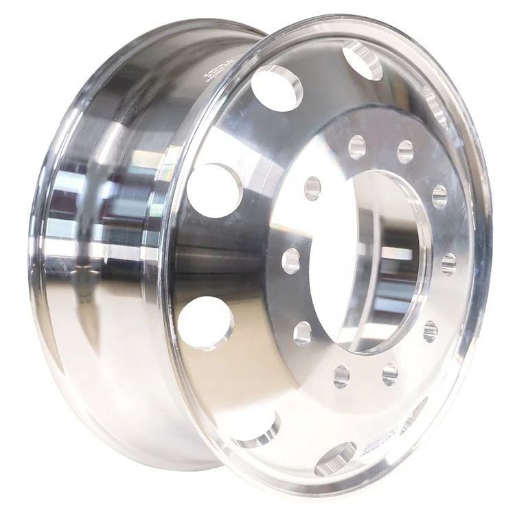 

22.5 X 8.25 Truck/Bus Wheel Rim Forged Aluminum Hub Outside Polished Fit Front