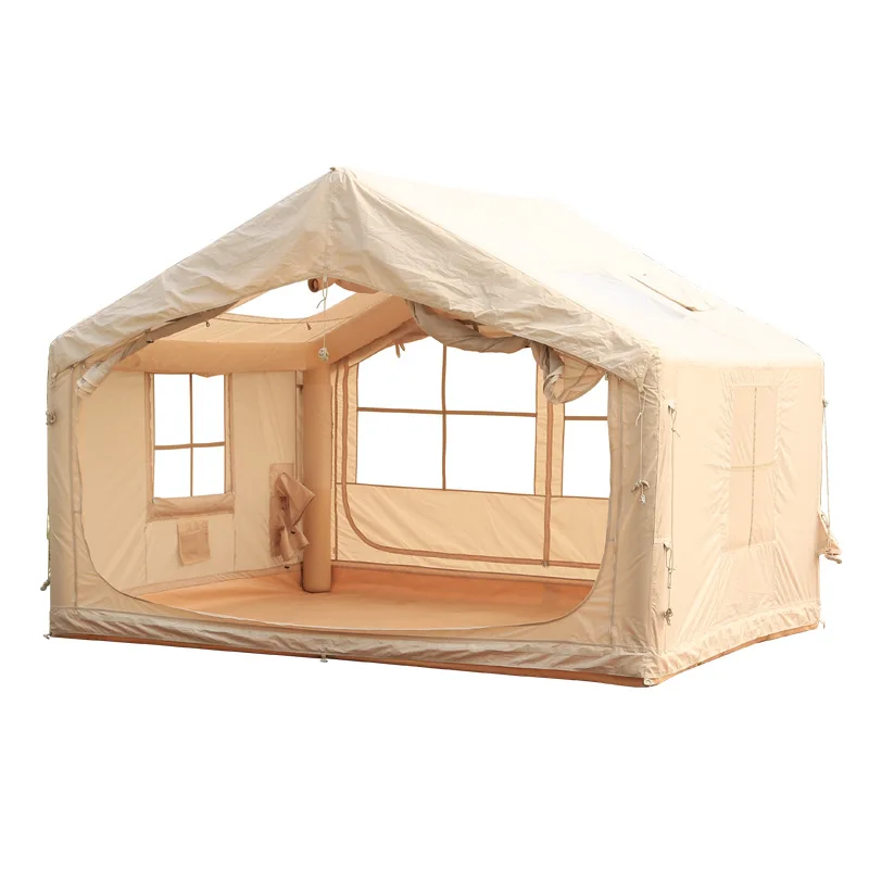 

Inflatable tent 7.5 square meters outdoor camping overnight rainproof thick camping picnic wild hut folding portable