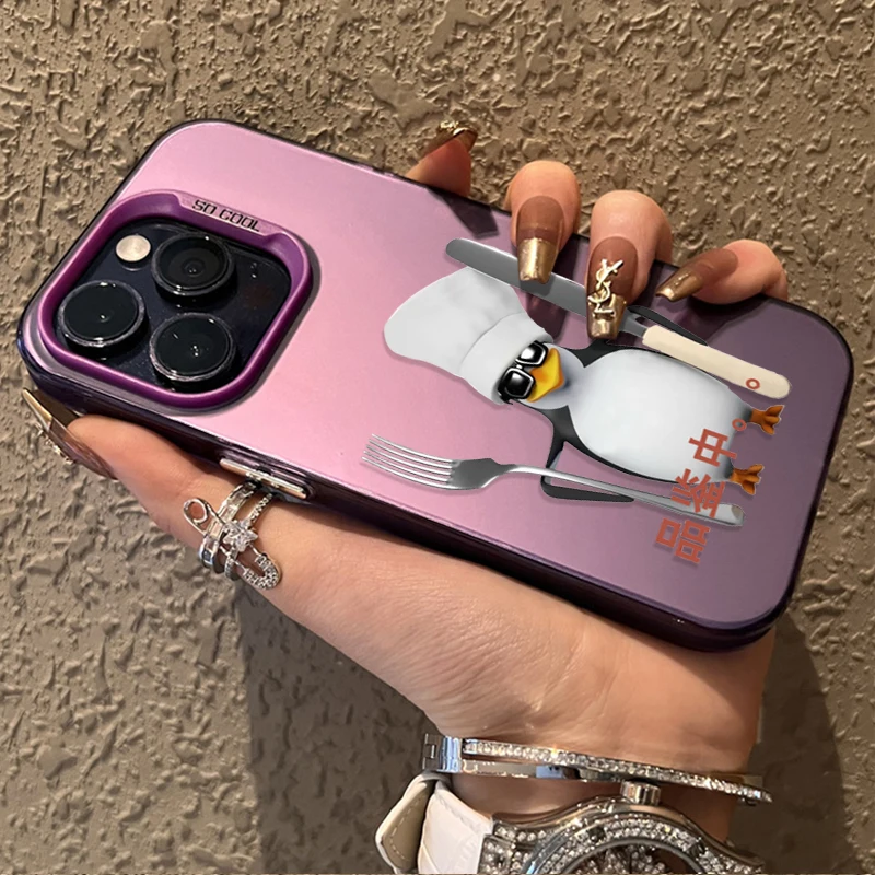 حافظة ثلاثية الأبعاد من William Tell Penguin لهاتف Xiaomi Redmi A5 A4 A3 A3X A2 A1 Plus 13X Redmi K80 Ultra K70 K70E K60 K60E K50 K40 K40S K30