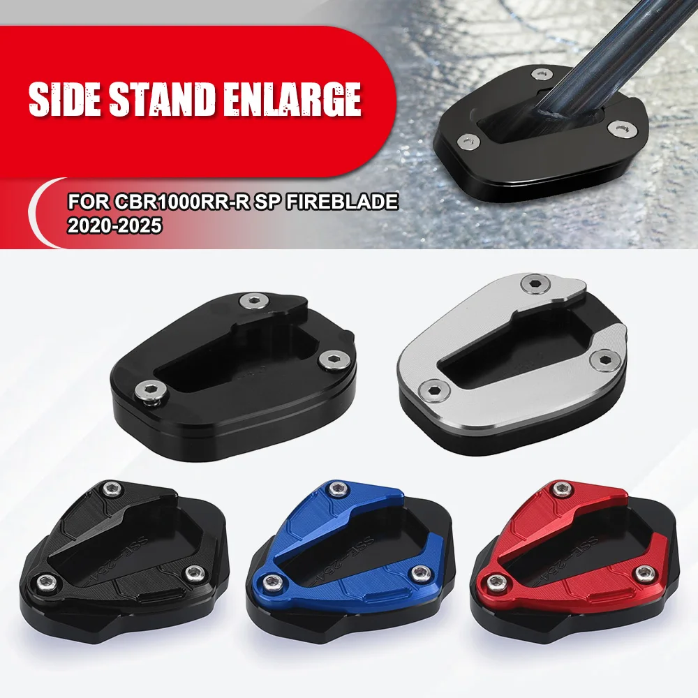 

For Honda CBR1000RR-R SP Fireblade 2020-2021-2022-2023-2024-2025 Motorcycle Side Stand Enlarge Kickstand Extension Accessories