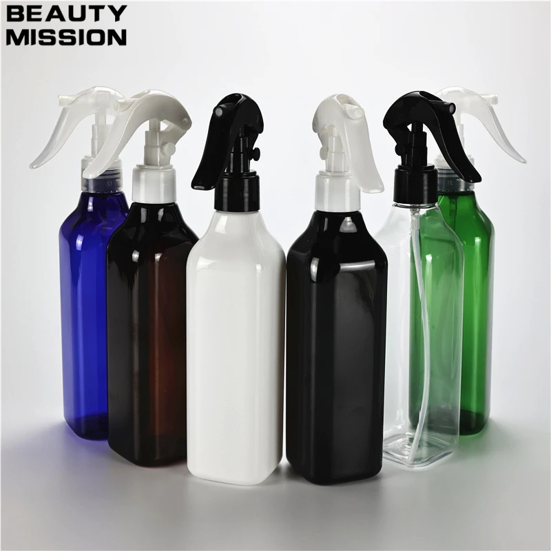 

New Arrival 300ML X 20 Empty Multicolor Spray Pump Bottles Plastic Filling Hand Buckle Pump Sprayer Containers For Stylist Tool