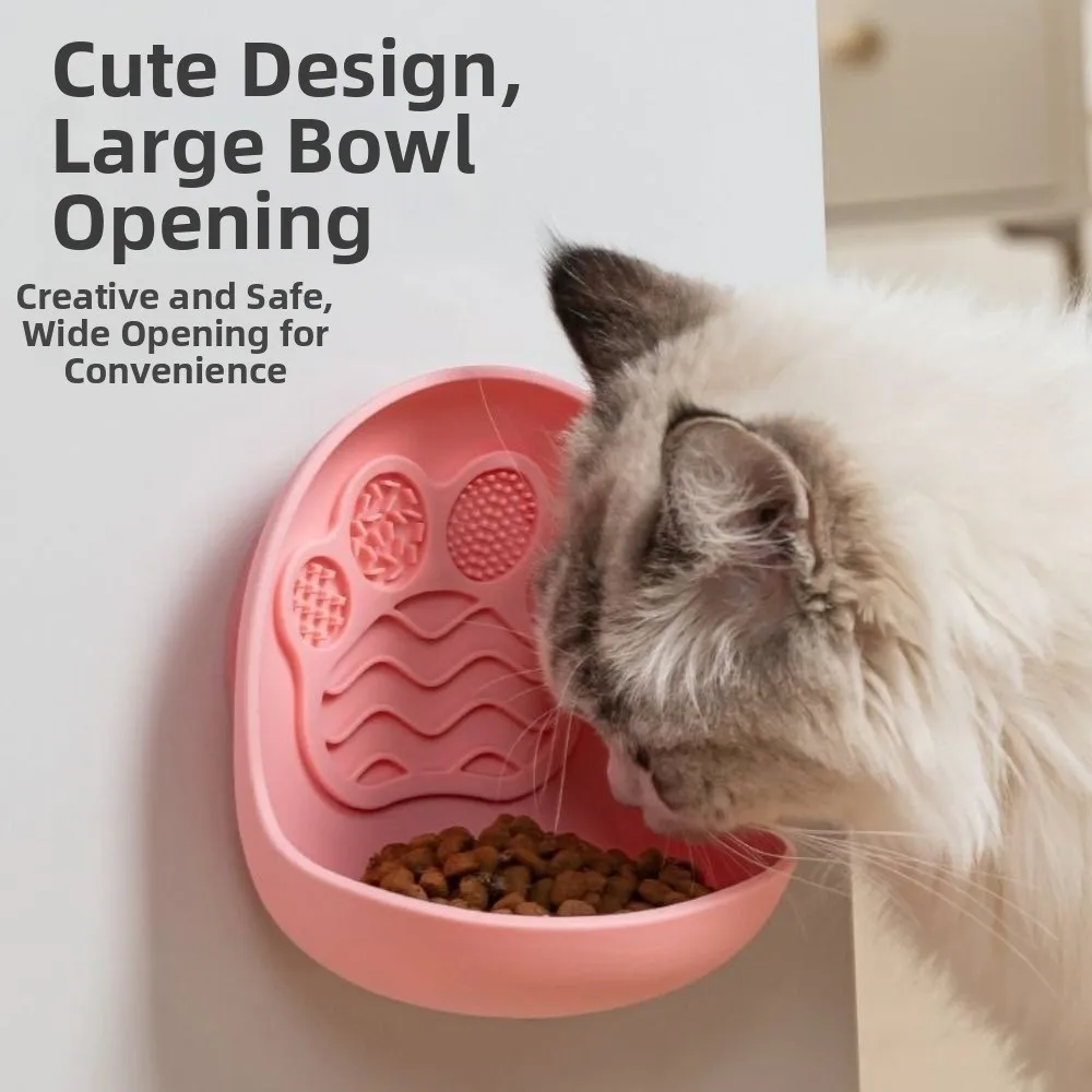 

Silicone Suction Cup Pet Bowl Non-Slip Detachable Cat Food Water Bowl Stable Creative Pet Feeder Container Kitten/Puppy/Bunny