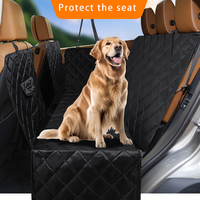 Dog Car Seat Cover Waterproof Mesh Window Pet Vehicle Hammock   Pet Travel Dog Carrier Hammock Car Rear Back Seat Protector Mat