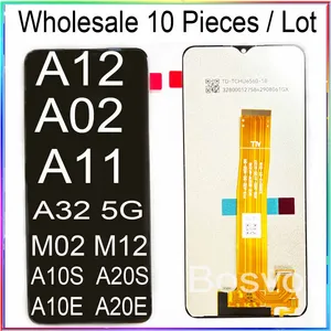 10 Buah / Banyak untuk Samsung A12 Layar A125 A125F A127 A127F Tampilan A02 M12 M02 LCD A10S A20S A10E A20E A11 A115 A115F A115U 12 tampilan penjualan terbaik galaxy a10 - №