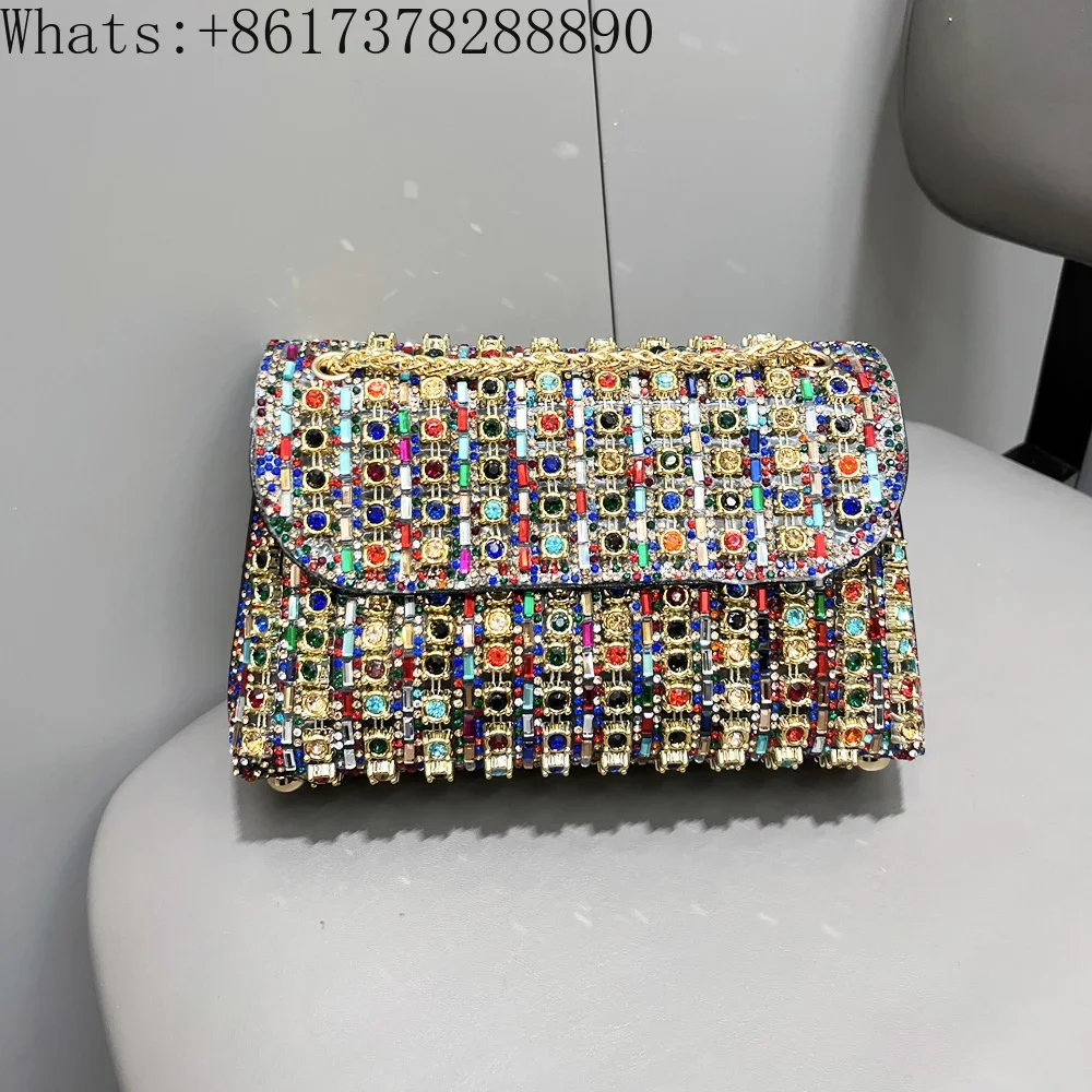 Rhinestones Evening clutch Bag Purses and handbag luxury Designer shoulder bag Shiny Crystal Clutch purse Woman's bag