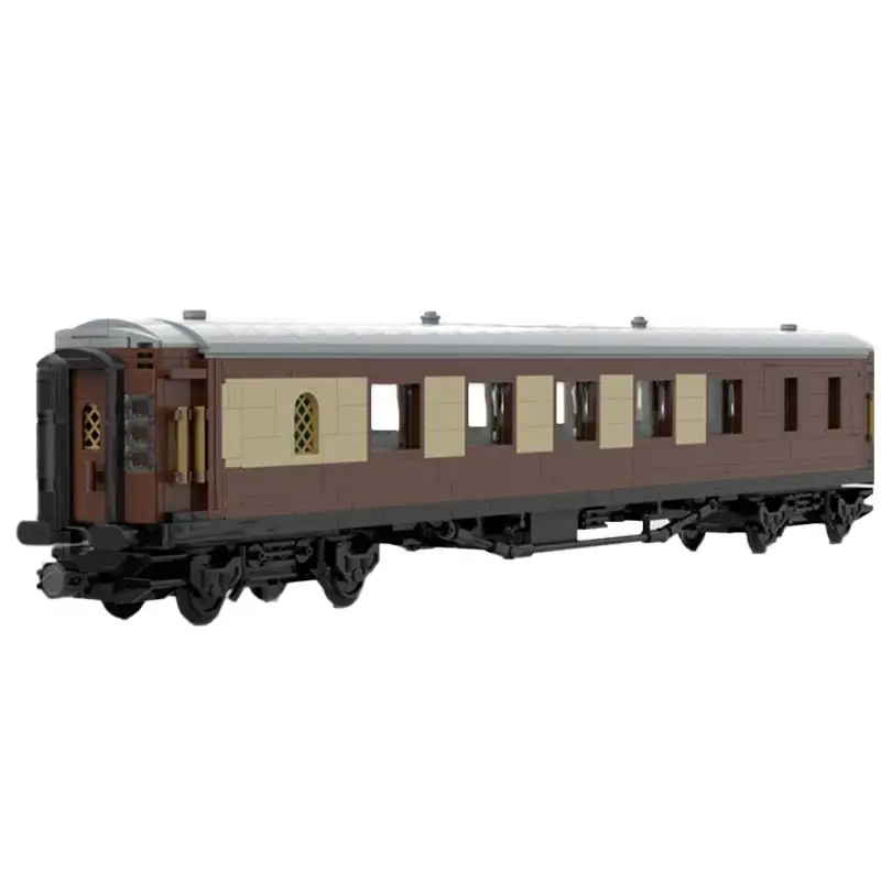 MOC-195575 British Railway Pullman Brake Coach Assemble Model Building Blocks Bricks Toys Children's  Christmas Gifts