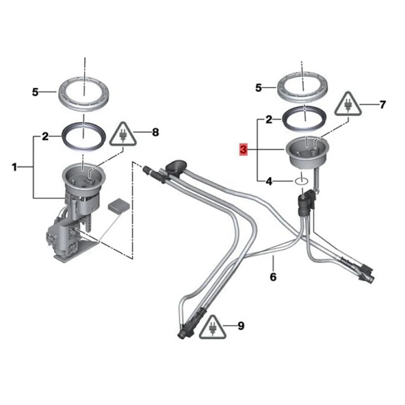 جديد الجانب الأيسر سائق وحدة مضخة الوقود مستوى المرسل الاستشعار 16116762044   لسيارات BMW X5 E53 1998-2006 3.0I 4.8Is 4.4I 16116752625