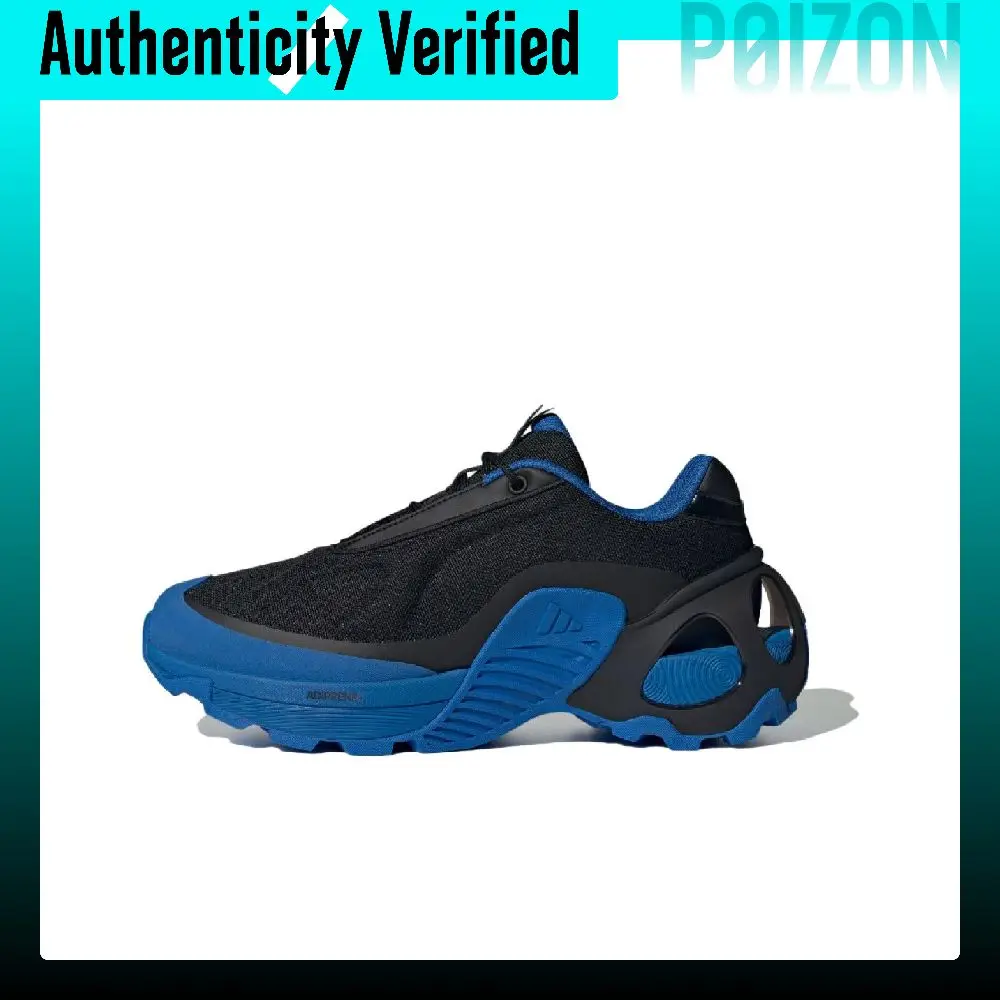 Adidas Edge Runner Running Shoes Unisex Low-top Black Blue JI2033