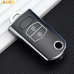 For Mazda 3 2 6 2003 2004 2005 2006 2007 2008 2009 2010 2011 2012 2013 Soft TPU Flip Car Key Case Cover 2 3 Buttons Car Holder