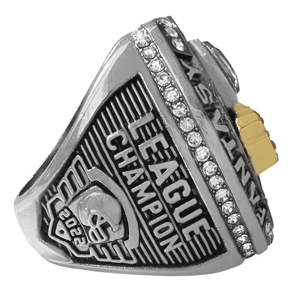 Cincin Kejuaraan Sepak Bola Fantasi FFL MVP Trophy 2022 untuk Pria, Hadiah untuk Penggemar, Ukuran 8-14