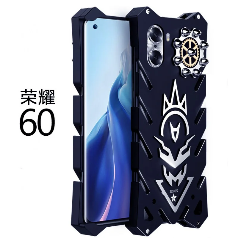 

Metal Phone Case Personality Fashion Drop-Resistant Metal Protective Case for Honor 60pro