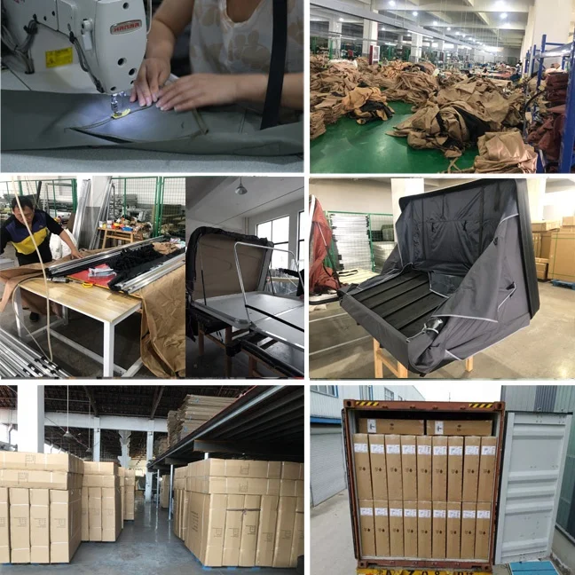 Large Space Aluminum Frame Waterproof ABS Hardshell 4 Person Rooftop Tent