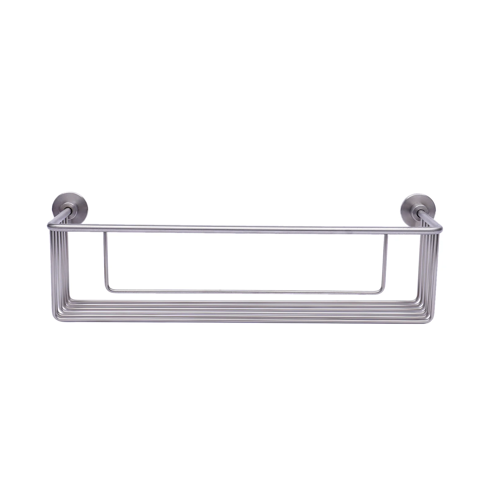 Stainless Steel Bathroom Shelf Wall-mounted Storage Rack Single Layer Basket
