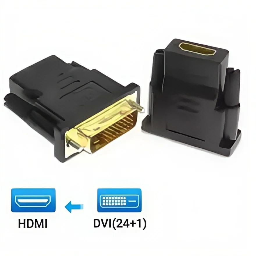 محول DVI إلى HDMI ثنائي الاتجاه (ذكر إلى أنثى) - محول عالي الدقة 1080 بكسل لأجهزة PS3 والكمبيوتر المحمول وصندوق التلفزيون وجهاز العرض والشاشة والمزيد #2