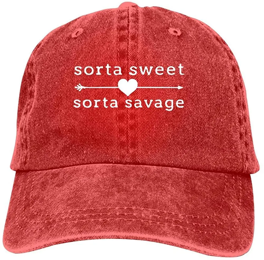 Sorta Sweet Sorta Savage Unisex Vintage Adjustable Cotton Baseball Cap Denim Dad Hat Cowboy Hat