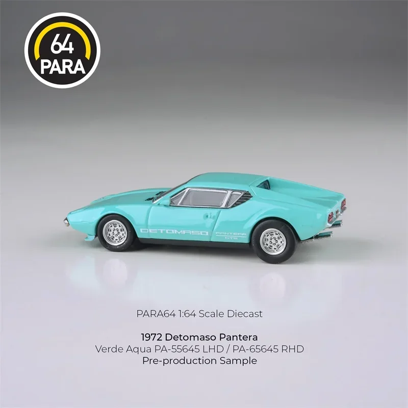 Para64 1:64 De Tomaso Pantera Verde Aqua Diecast Model Car