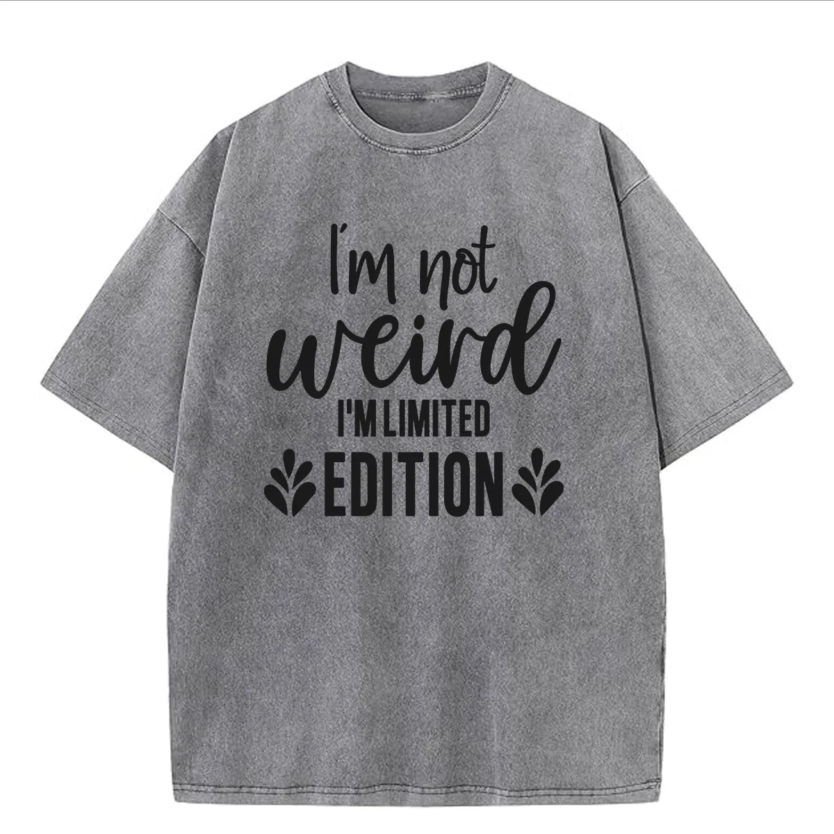 أنا لست غريبة 230 جرام القطن الثقيل غسلها المتضخم تي شيرت للرجال مضحك الجرافيك المحملة ريترو رداء علوي غير رسمي #2