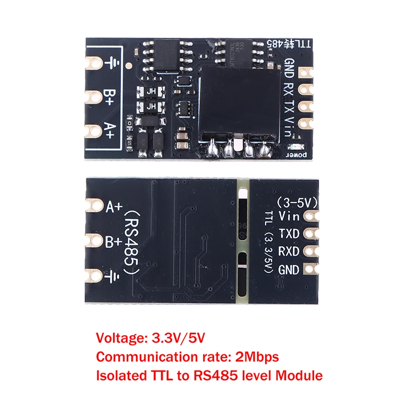 1/2Pcs Isolated TTL To RS485 Level Board Module Serial Automatic Reverse High Speed 2Mbps Half-duplex Communication Isolation