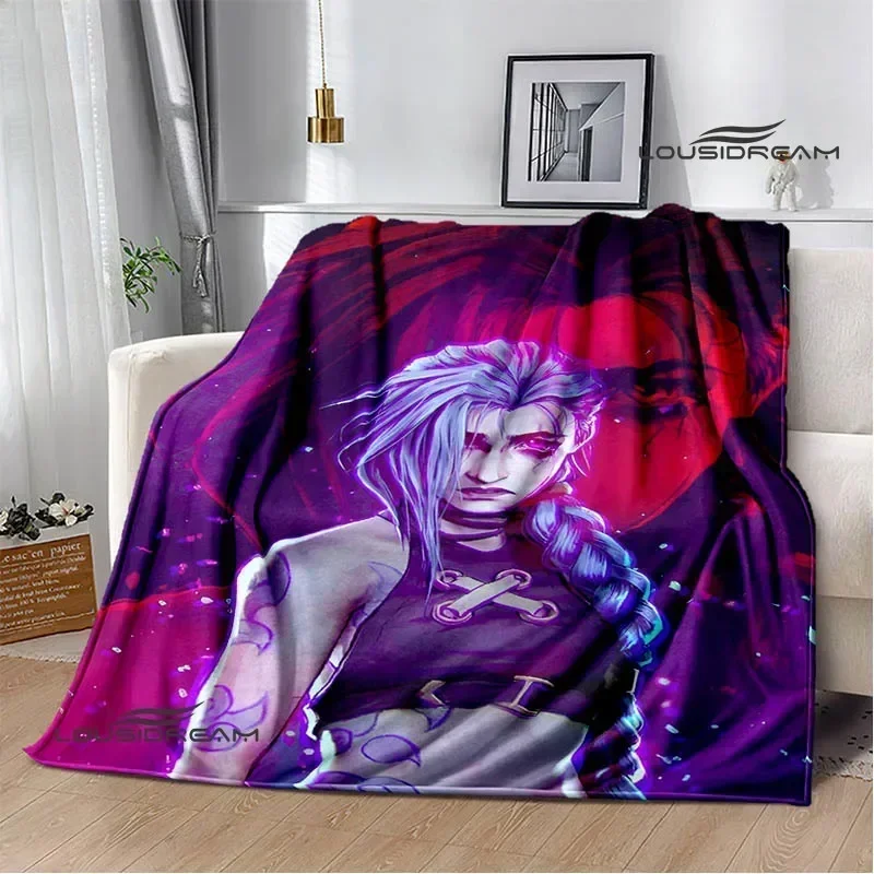 Arcane: League of Legends Cartoon Printed blanket Flannel Warm blankets Soft and comfortable blanket bed linings Birthday Gift