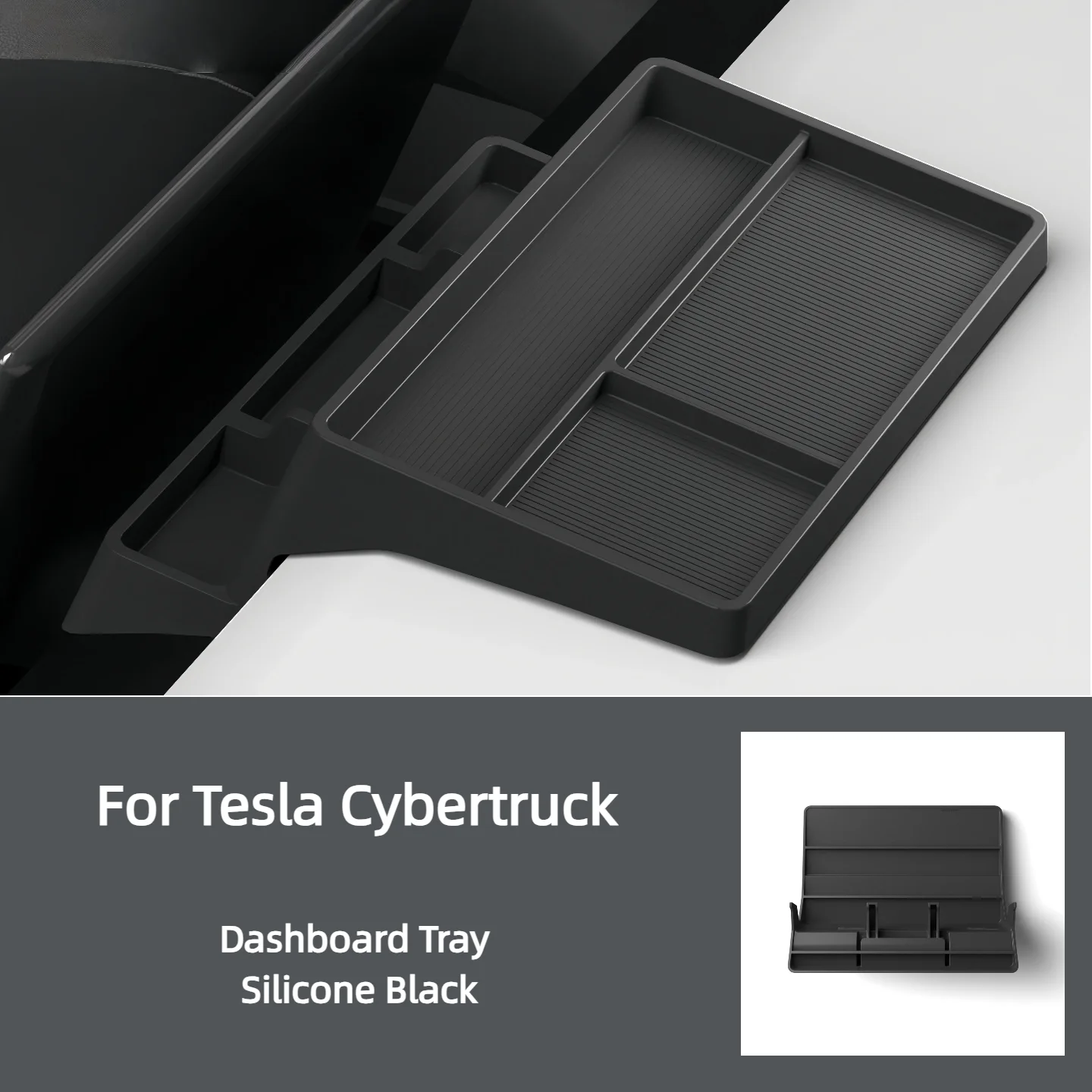 For 2024-2025 Tesla Cybertruck  Car Dashboard Storage Box Instrument Panel Organizer Storage Tray Auto Interior Accessories 1pc