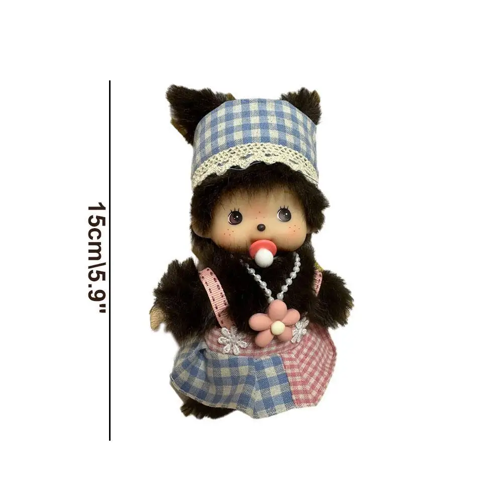 15 センチメートル Mengqiqi ぬいぐるみペンダントシティシリーズ PP 綿猿ぬいぐるみかわいいハンドパペット人形誕生日ギフトぬいぐるみ