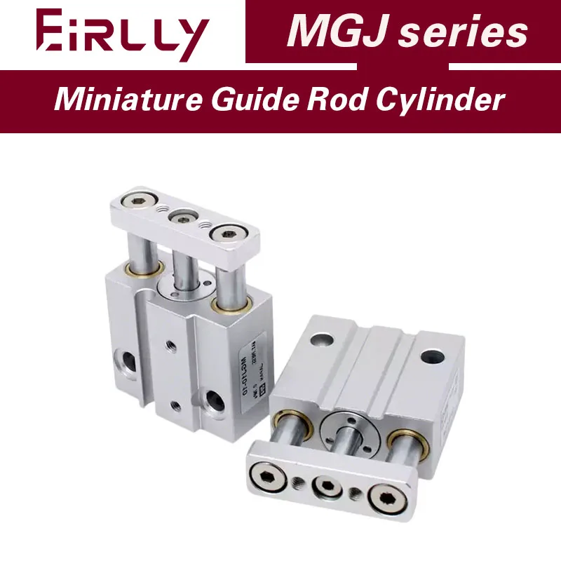 Pneumatic small three-axis cylinder MGJ10-10-15 three bar micro with guide rod cylinder MGJ6-5-10-15-20