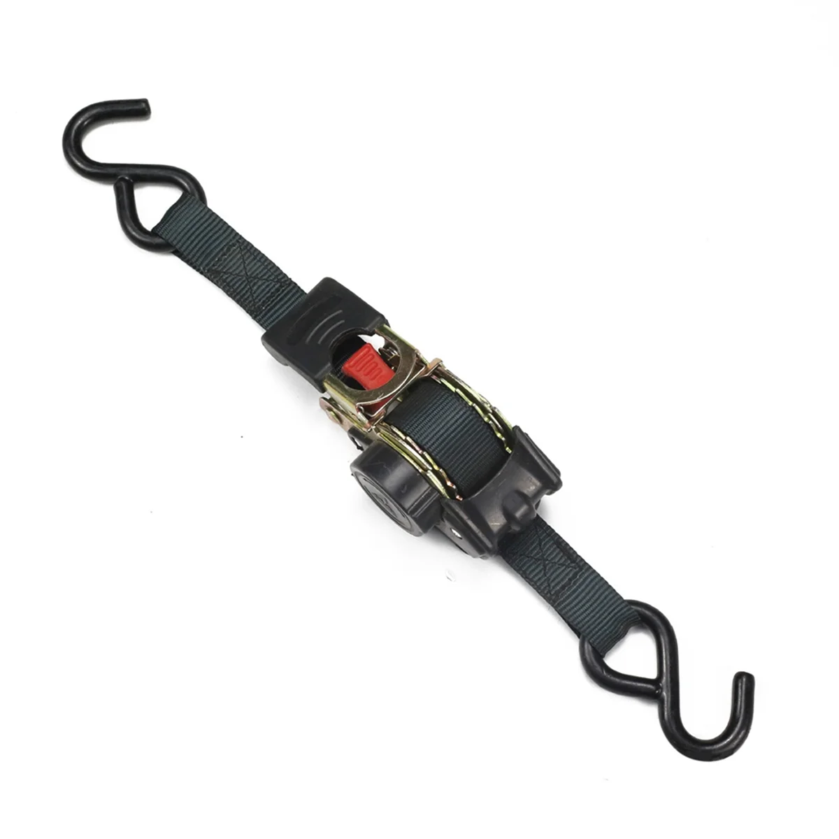 Universal Tools Tie Down Belts with Automatic Rollup Auto Retractable Easy to Carry Ratchet Tie Down Starp S-Hooks