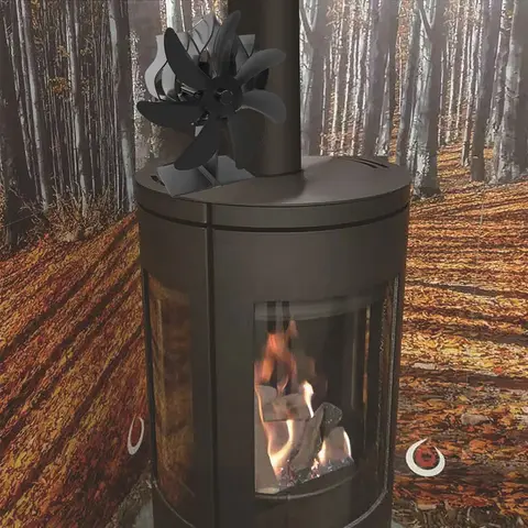 Energy-efficient Wood-burning Fireplace Fan, With Efficient Heat Distribution, Battery Powered, And Quiet Operation Tools