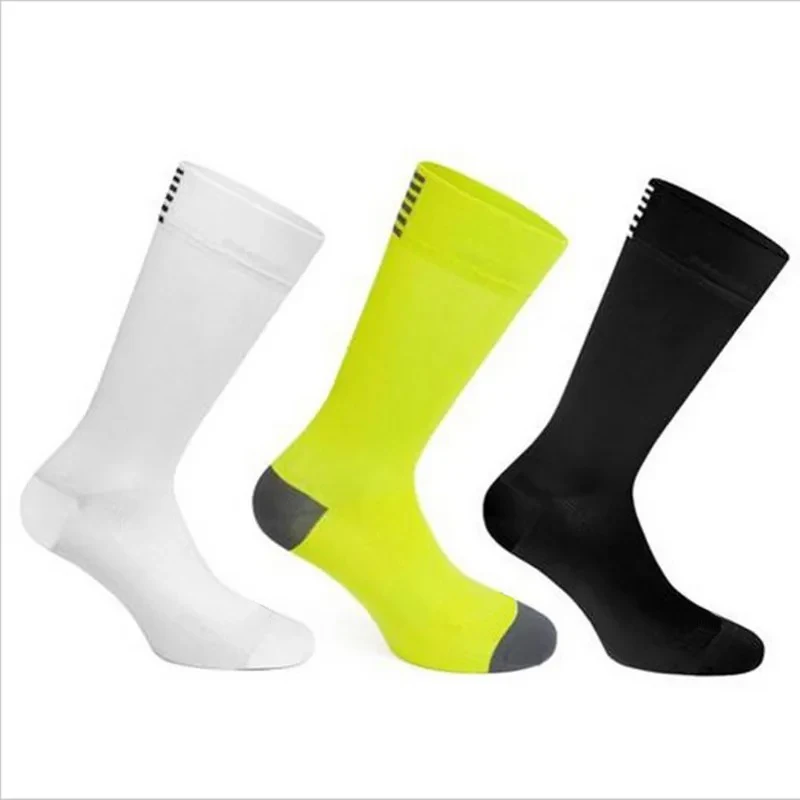 Quality Pure Color Socks For Cycling Running Sweat-absorbing Breathable Sports Socks For Men Women