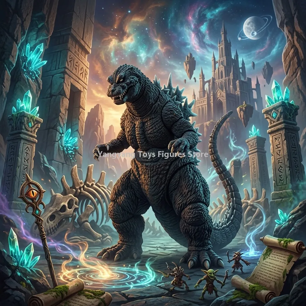 hai-ya-en-stock-king-ghidorah-big-monster-total-attack-2001-godzilla-con-ojos-blancos-y-articulaciones-moviles